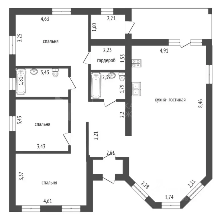 Коттедж в Тюменская область, Тюменский муниципальный округ, с. ... - Фото 2