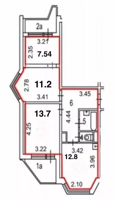 3-комнатная квартира: Москва, Покровская улица, 17к1 (61 м) - Фото 1