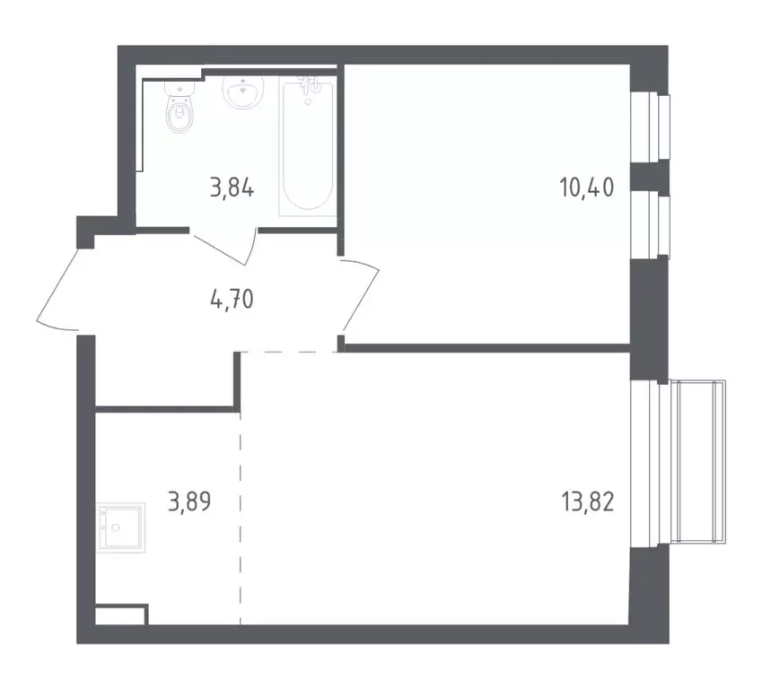 1-комнатная квартира: село Лайково, микрорайон Город-Событие, ЖК ... - Фото 1