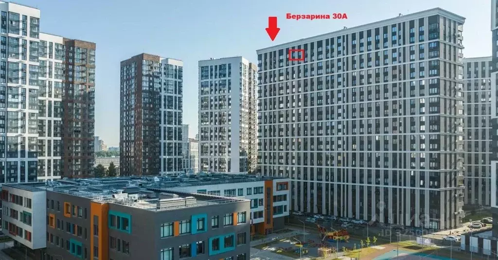 2-к кв. Москва ул. Берзарина, 30А (62.7 м) - Фото 1