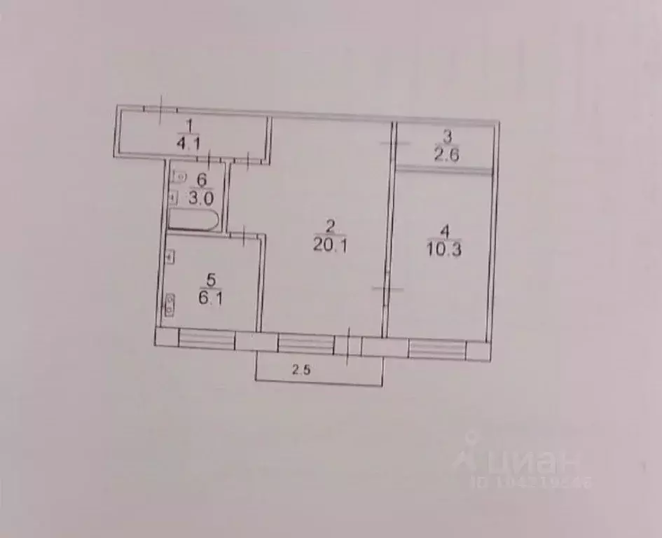 2-к кв. Саратовская область, Саратов Тверская ул., 49 (46.0 м) - Фото 2