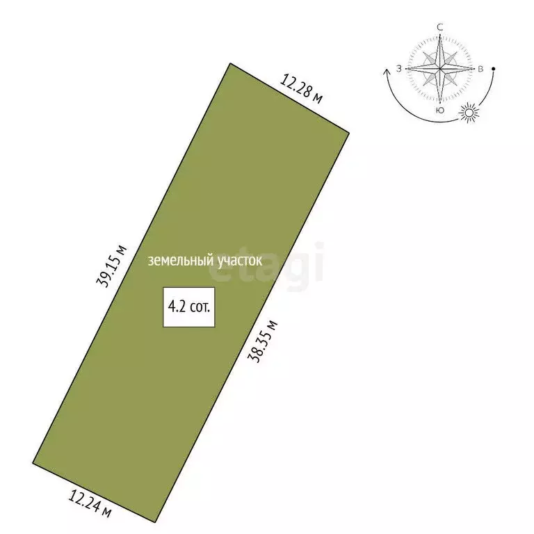 Участок в Тюменская область, Ишимский муниципальный округ, ... - Фото 1