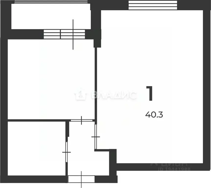 1-к кв. Москва Севастопольский просп., 71к1 (40.3 м) - Фото 2