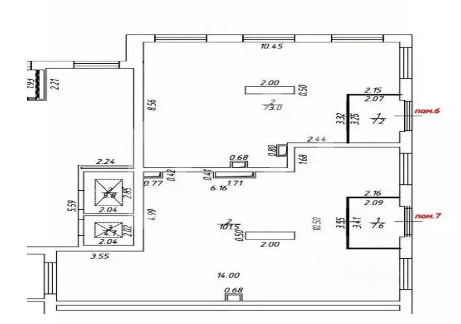 Помещение свободного назначения в Москва Боровское ш., 2Ак2 (80 м) - Фото 2