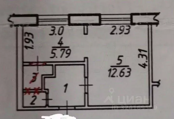 1-к кв. Белгородская область, Старый Оскол Интернациональный мкр, 12 ... - Фото 1