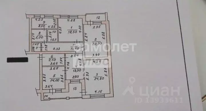 3-к кв. Чувашия, Чебоксары ул. Лебедева, 7к1 (137.4 м) - Фото 1