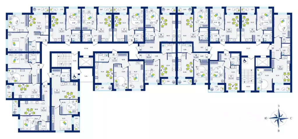 1-к кв. Калининградская область, Зеленоградск  (36.8 м) - Фото 2