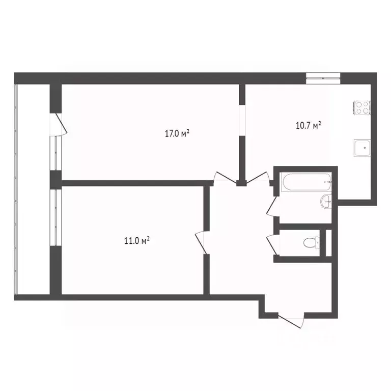 2-к кв. Москва Измайловское ш., 24К3 (56.0 м) - Фото 1