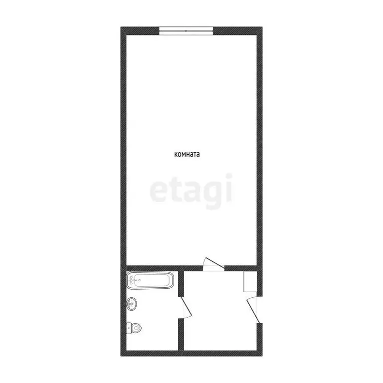 1-комнатная квартира: Кемерово, Спортивная улица, 36 (18.2 м) - Фото 1