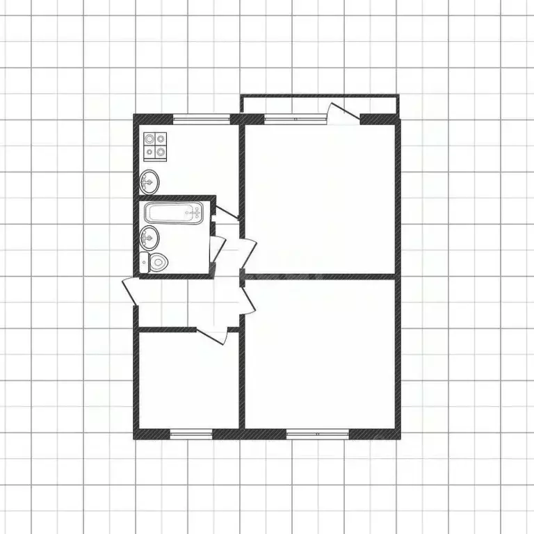 3-к кв. Белгородская область, Белгород ул. Мокроусова, 5А (62.0 м) - Фото 2