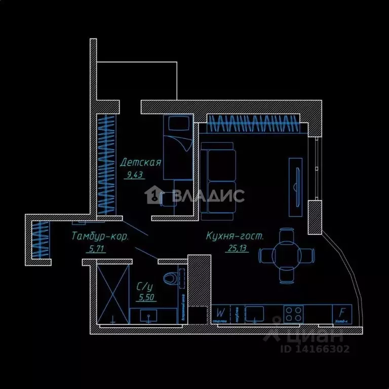 2-к кв. Белгородская область, Белгород ул. Шаландина, 5А (49.0 м) - Фото 2