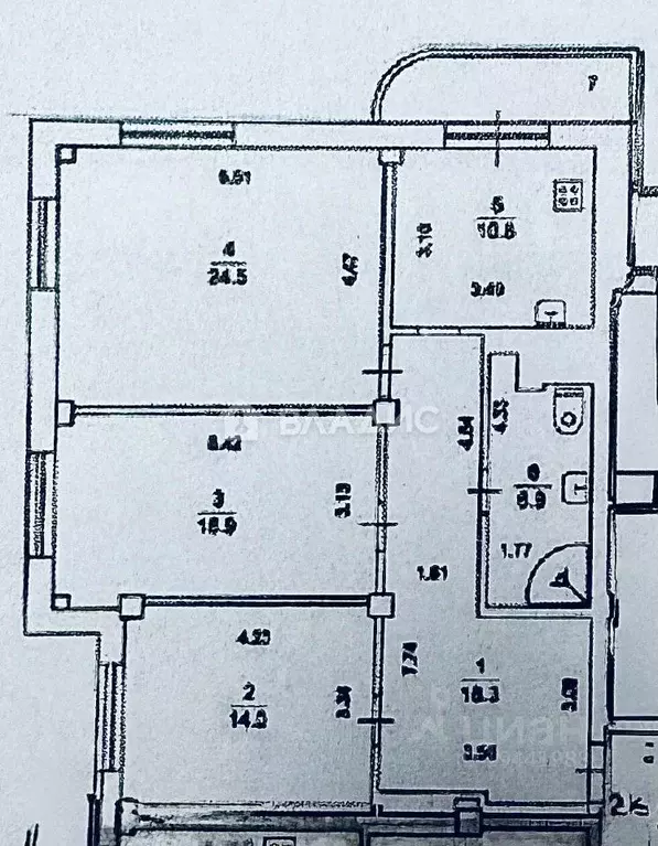 Квартира, 3 комнаты, 91.4 м - Фото 2