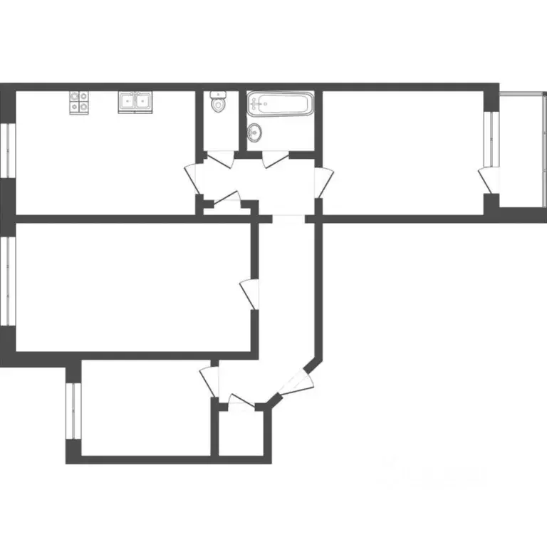 3-к кв. Тюменская область, Тюмень ул. Червишевский Тракт, 94 (65.7 м) - Фото 2