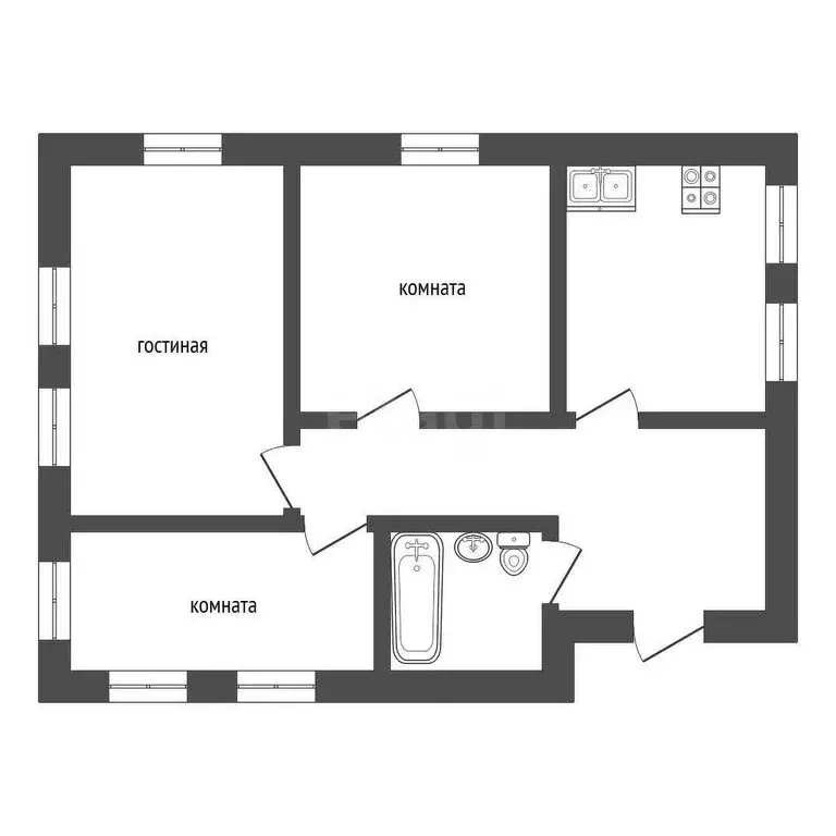 Дом в Омск, улица Долгирева (71 м) - Фото 1