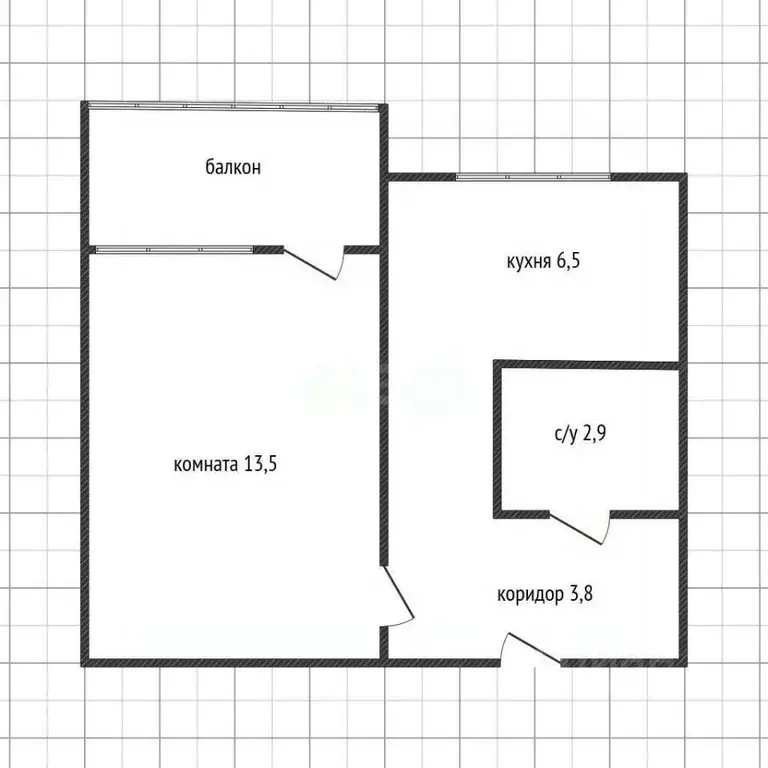 1-к кв. Адыгея, Майкоп ул. Хакурате, 229 (26.7 м) - Фото 2