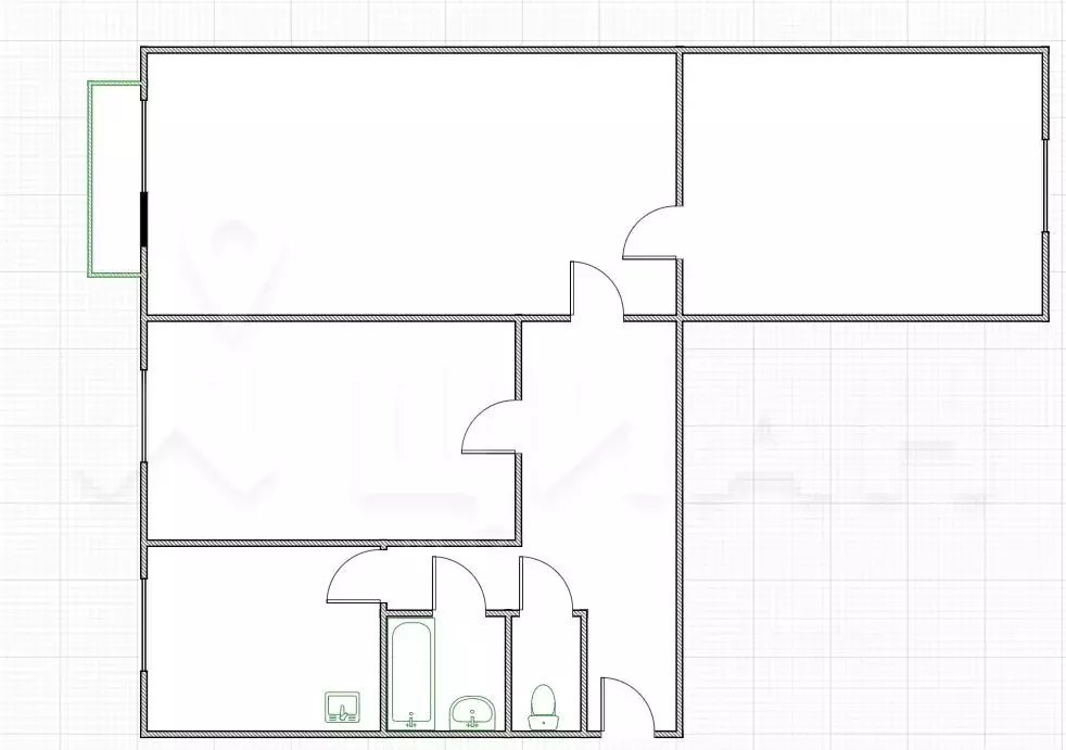 3-к кв. Пермский край, Лысьва ул. Ленина, 43 (58.3 м) - Фото 2