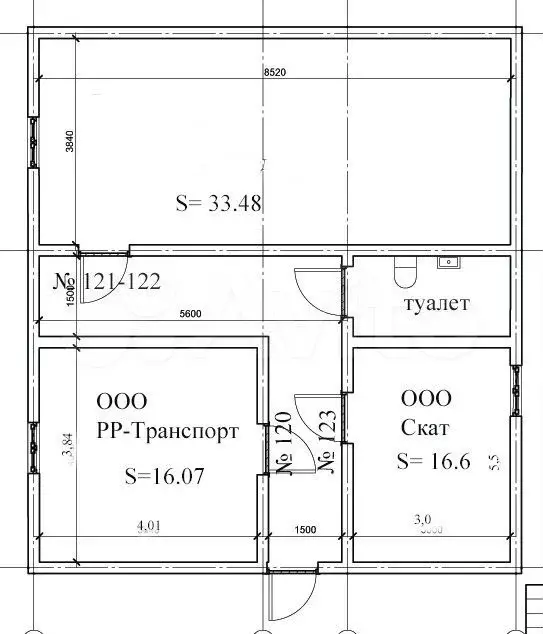 Офис, 33.5 м - Фото 0