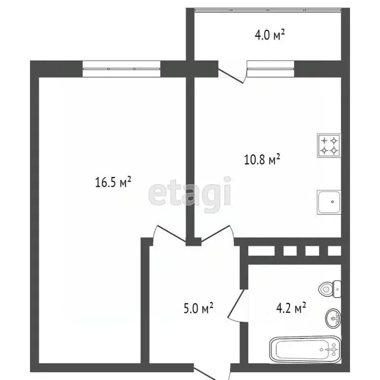 1-к кв. Краснодарский край, Новороссийск ул. Куникова, 47Ак1 (36.5 м) - Фото 1