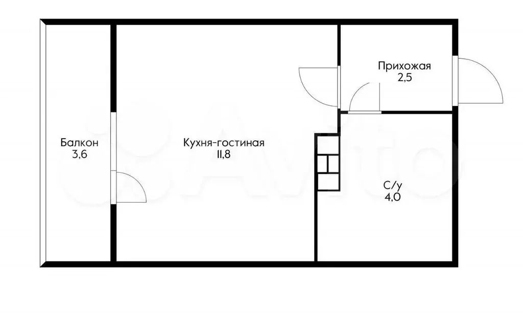 Квартира-студия, 21,7 м, 10/16 эт. - Фото 0