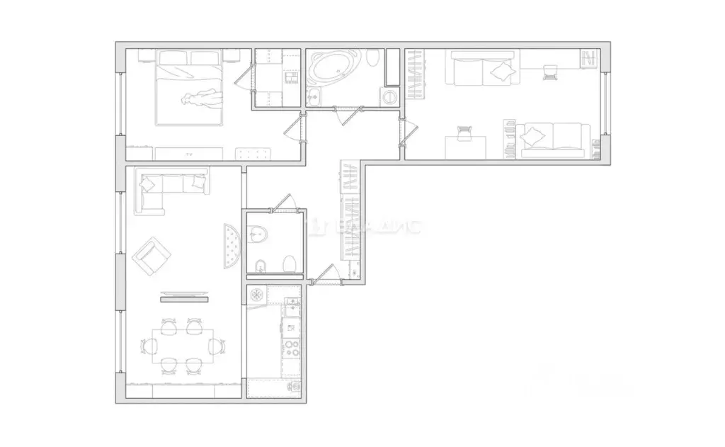 3-к кв. Московская область, Щелково Краснознаменская ул., 17к5 (85.0 ... - Фото 1