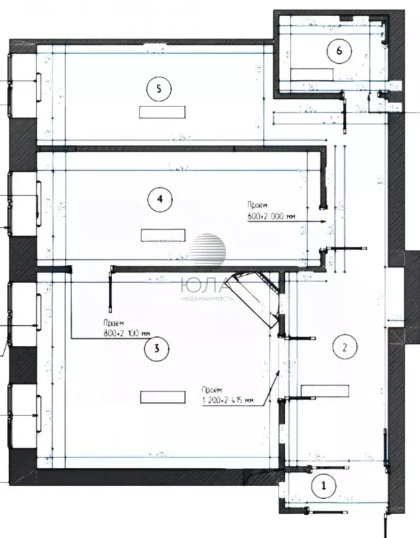 2-к кв. Санкт-Петербург Зверинская ул., 17б (51.0 м) - Фото 2
