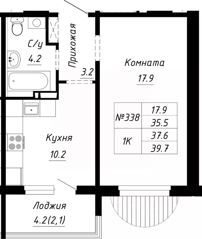 1-к кв. Алтайский край, Барнаул ул. Им. Анатолия Мельникова, 1 (37.6 ... - Фото 0