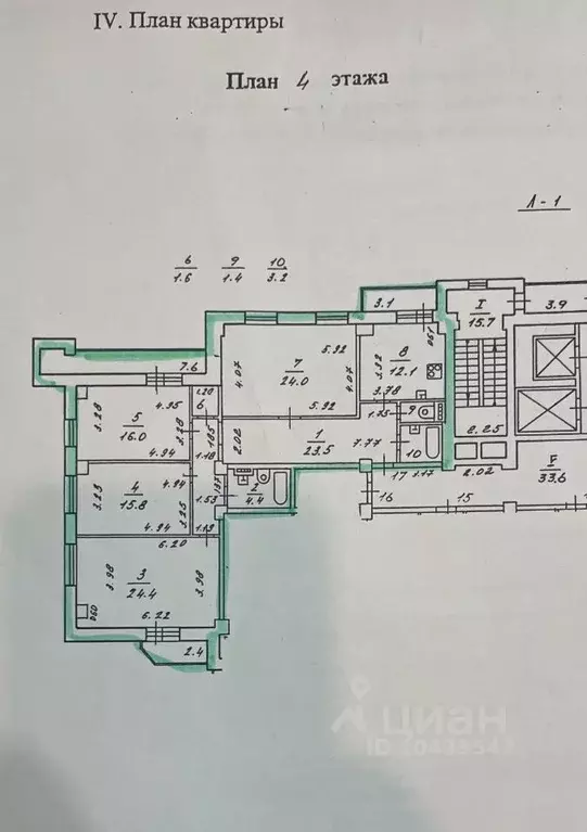 4-к кв. Санкт-Петербург Туристская ул., 2 (131.8 м) - Фото 1