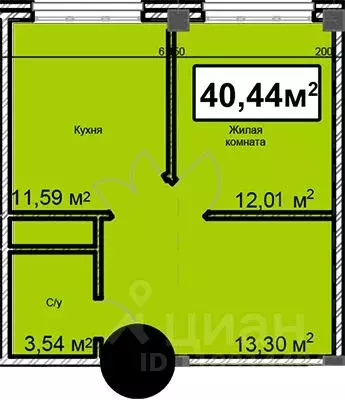 1-к кв. Ставропольский край, Ессентуки ул. Благодатная, 28 (40.44 м) - Фото 0