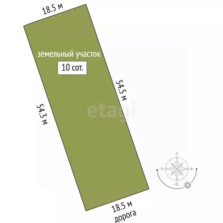 Участок в Крым, Симферопольский район, Добровское с/пос, с. Заречное ... - Фото 2