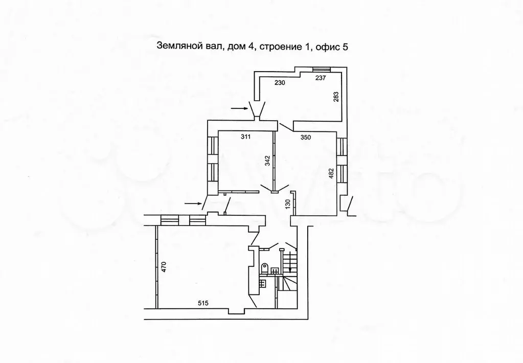 Офисный блок на 1-м этаже здания, 82 м - Фото 0