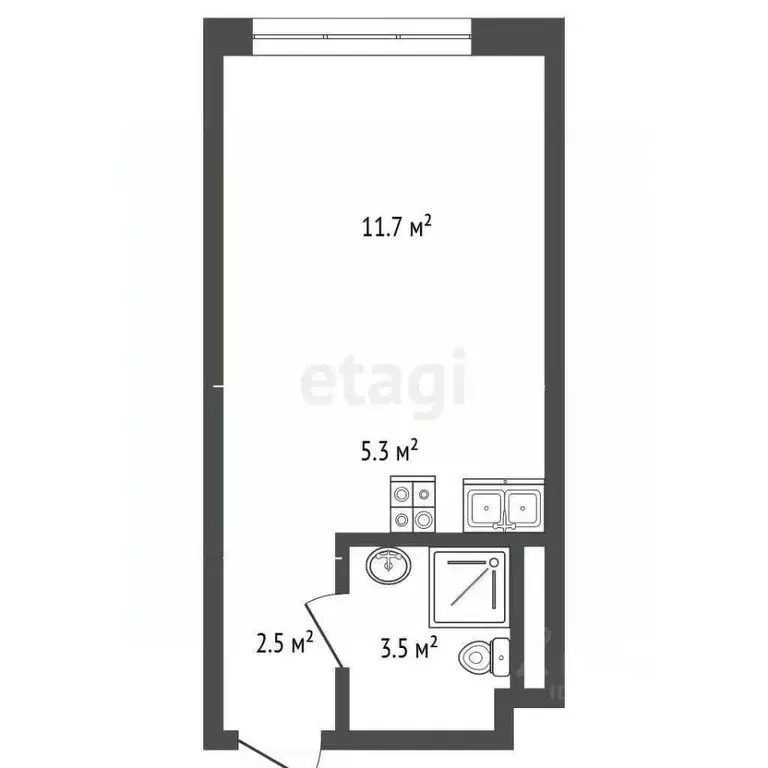 Студия Москва Дзен-кварталы жилой комплекс, 3.2 (23.0 м) - Фото 1