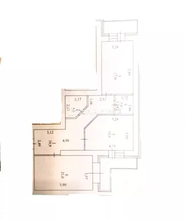 3-к кв. Пензенская область, Кузнецк Рабочая ул., 162А (78.0 м) - Фото 2