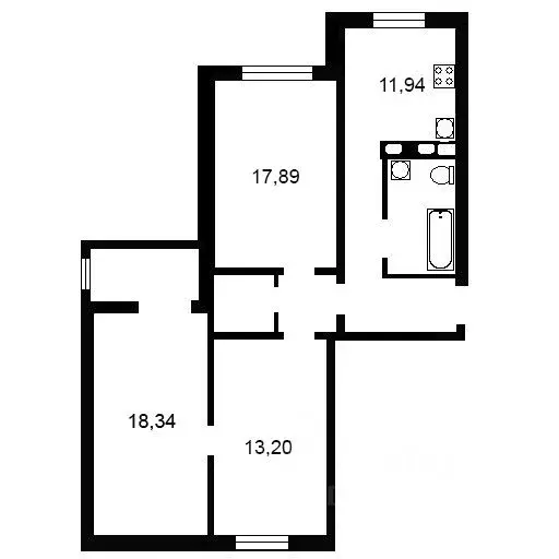 3-к кв. Санкт-Петербург просп. Королева, 71к1 (84.8 м) - Фото 2