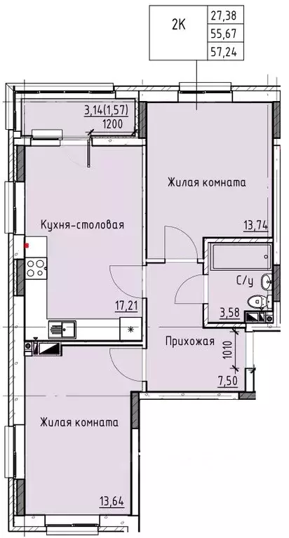 2-к кв. Ростовская область, Батайск ул. Талалихина (57.24 м) - Фото 0
