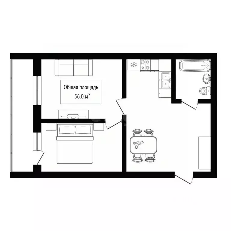 2-к кв. Алтай, Горно-Алтайск Промышленная ул. (56.0 м) - Фото 2