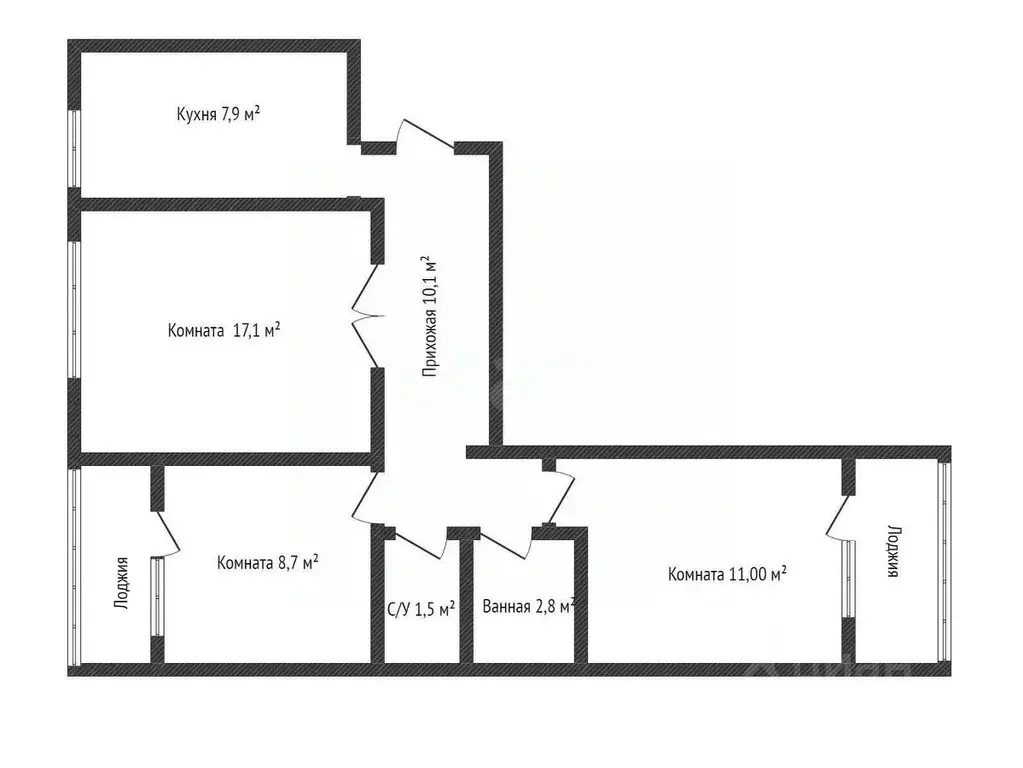 3-к кв. Краснодарский край, Геленджик ул. Леселидзе, 6 (59.1 м) - Фото 1