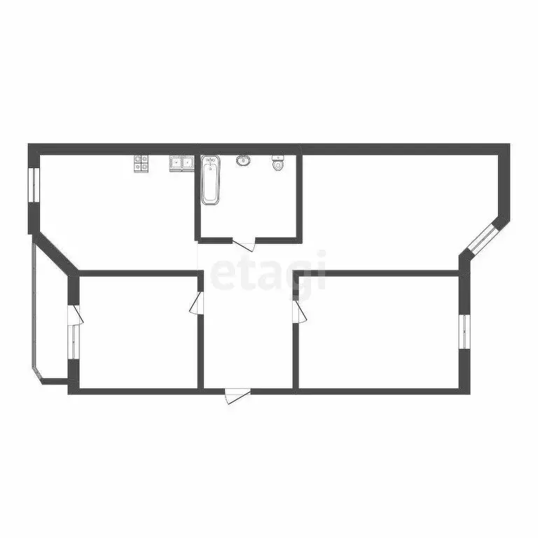 2-комнатная квартира: Тюмень, улица Пржевальского, 33к1 (112.3 м) - Фото 1