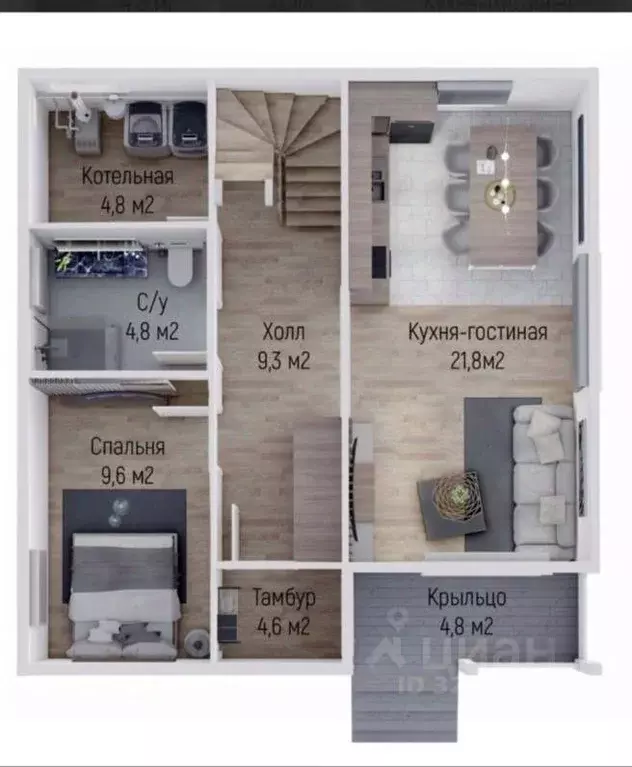 Дом в Ленинградская область, Всеволожское городское поселение, СОСН ... - Фото 2