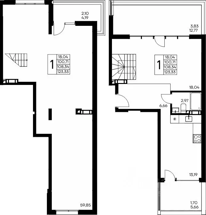 Студия Крым, Сакский район, Лесновское с/пос, с. Прибрежное ул. ... - Фото 1