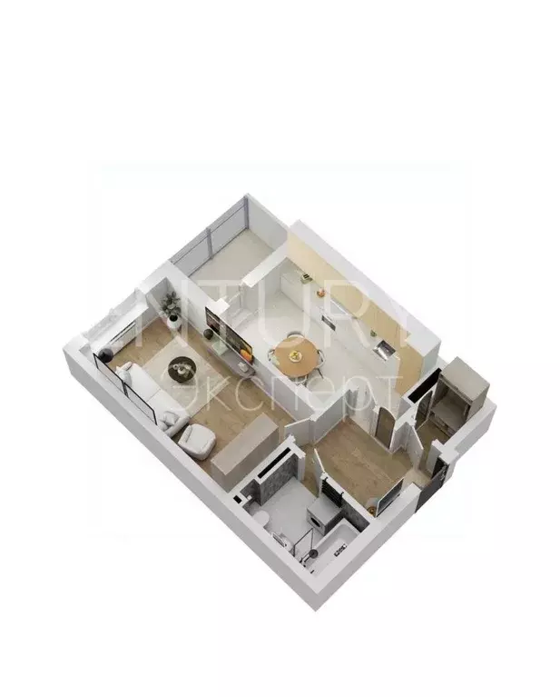 1-к кв. Калининградская область, Калининград Советский просп., 50 ... - Фото 2