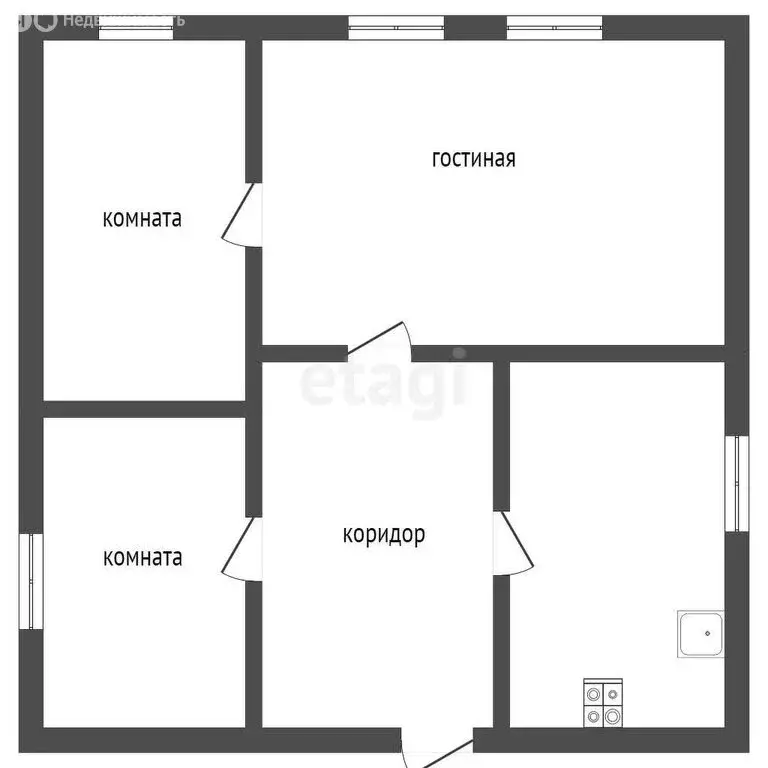Дом в посёлок городского типа Пышма, улица Савина (44.2 м) - Фото 2