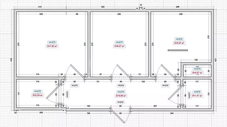 3-комнатная квартира: Магас, проспект Идриса Зязикова, 5Б (107 м) - Фото 1