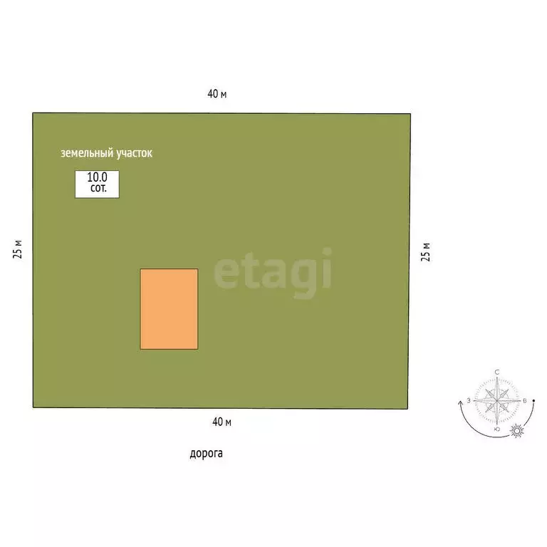 Дом в посёлок Рудино, Центральная улица (41.9 м) - Фото 2