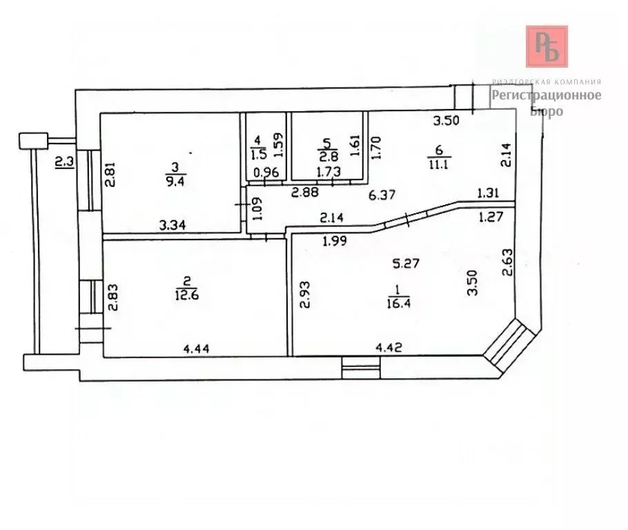 2-к кв. Кировская область, Киров Стахановская ул., 16/1 (53.8 м) - Фото 0