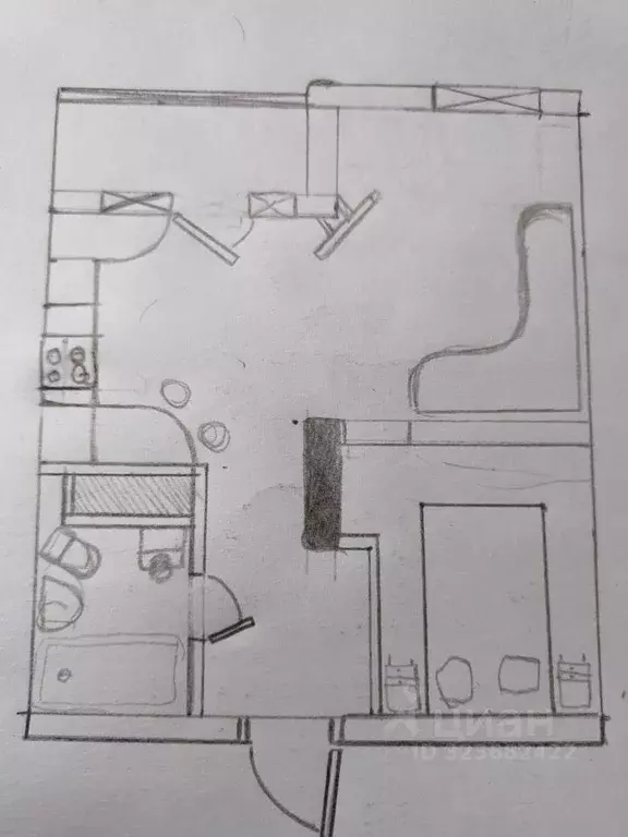 1-к кв. Московская область, Котельники Новые Котельники мкр, 8 (35.9 ... - Фото 2