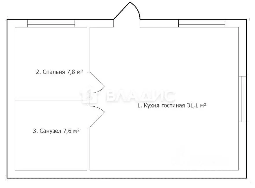 Дом в Калининградская область, Пионерский Степной СНТ,  (47 м) - Фото 1