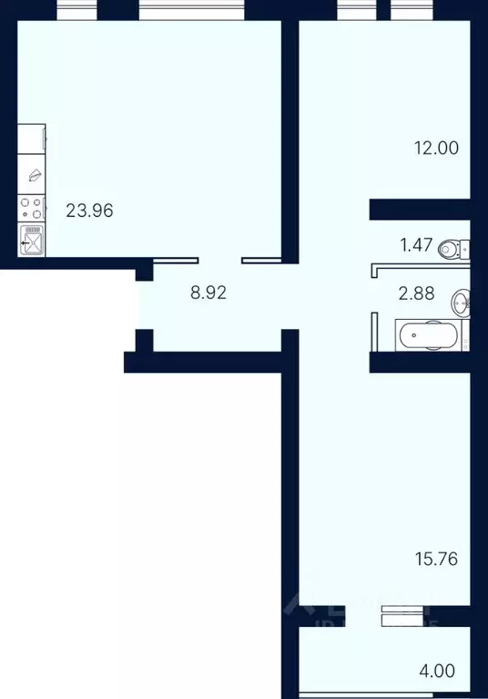 2-к кв. Саратовская область, Саратов Солнечный-2 жилрайон, Сияй-город ... - Фото 1