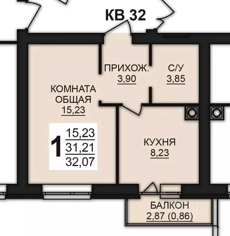 1-к кв. Ивановская область, Ивановский район, Богданихское с/пос, д. ... - Фото 0
