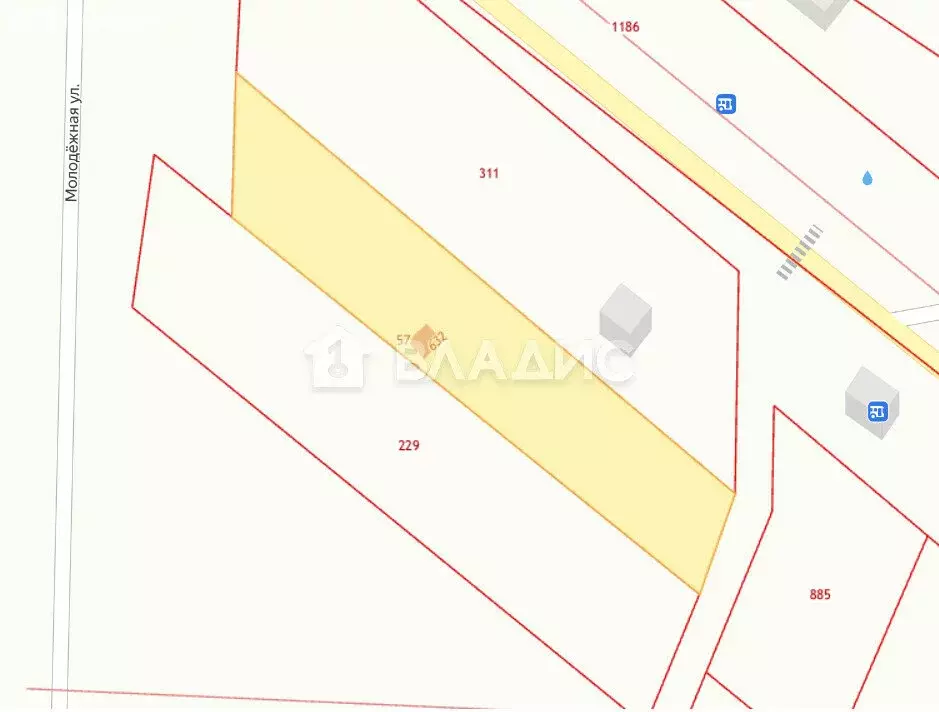 Участок в село Чамерево, Молодёжная улица (11.94 м) - Фото 1