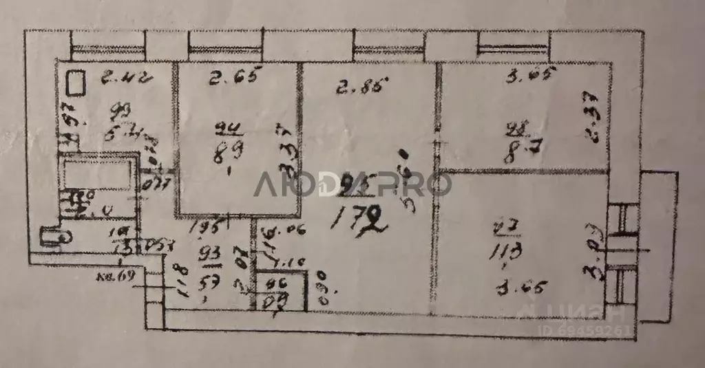 4-к кв. Кировская область, Киров ул. Морозовская, 34 (62.1 м) - Фото 2